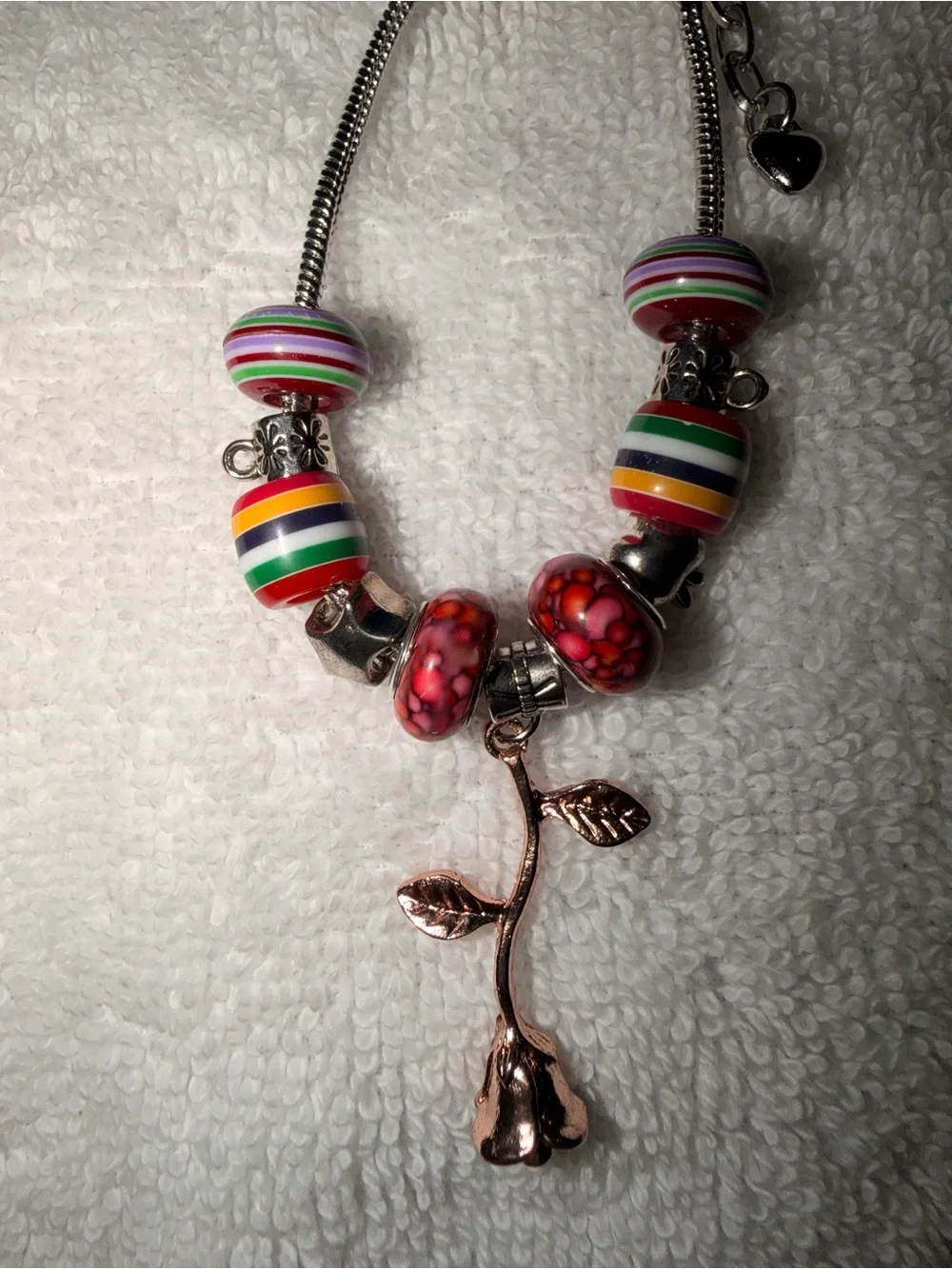 Handmade vibrant multicolored